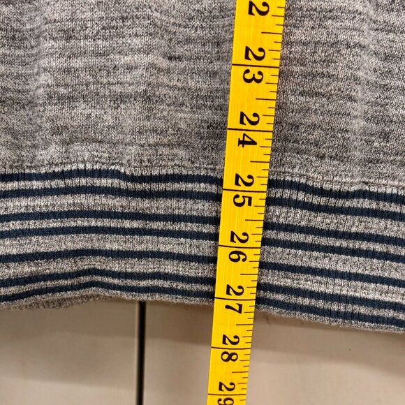 Penguin Munsingwear Gray Stripe Full Zip Hoodie Sweatshirt Pockets Men's XL - Picture 10 of 10